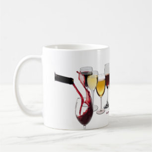Mug Verres à vin SlipperyJoe's jeu de mots coquin roug