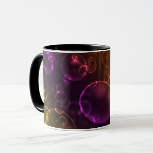 Mug Verres bleus, bokeh (Devant gauche)