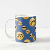 Mug Verres modelés Emojis de bleu (Gauche)