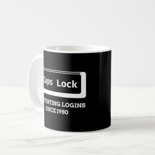 Mug Verrouillage des Casquettes de codage du programme (Devant gauche)