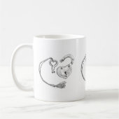 Mug Verrouillage du coeur et clé (Gauche)