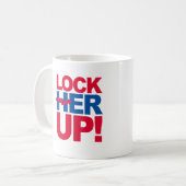 Mug VERROUILLER - Anti-Hillary - - Anti-Hillary - (Devant gauche)