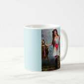 Mug vers 1905 femme libre RPPC no 2 (Devant droit)