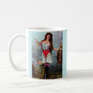 Mug vers 1905 femme libre RPPC no 2