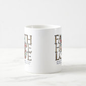 Mug Vers chrétien de bible d'amour d'espoir de foi (Centre)