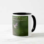 Mug Vers de bible de 118:24 de psaume de colibri en (Devant droit)