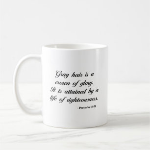 Mug Vers de bible du 16:31 % pipe% de proverbes