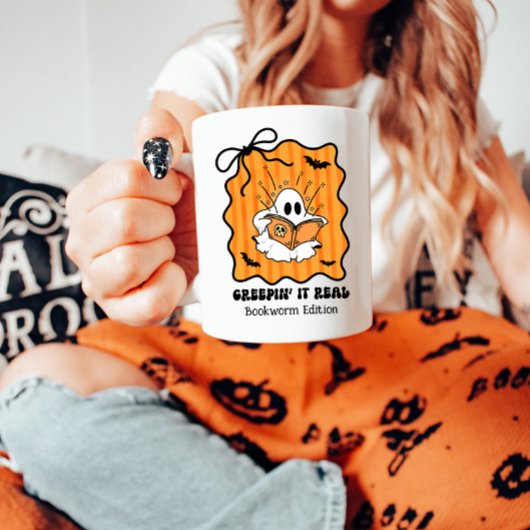 Mug Vers de livre Ghost Lecture Retro Bow Creepin’ It