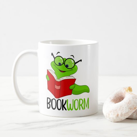 Mug Vers de livre Lecture (Avec donut)