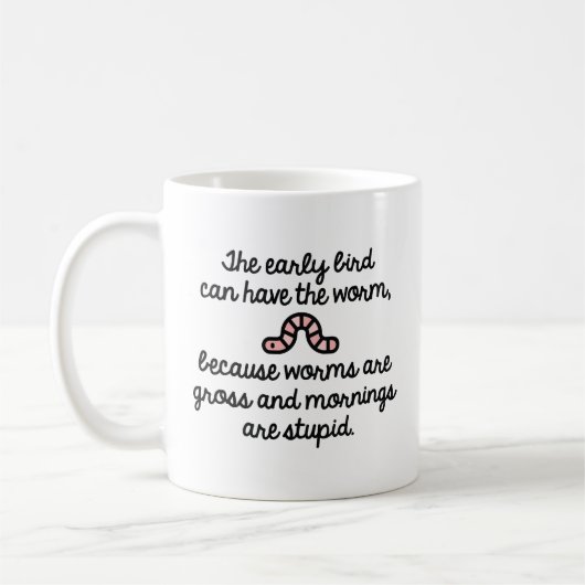Mug Vers des oiseaux précoces (Gauche)