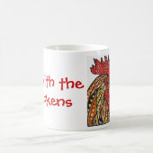 Mug Vers le haut de avec les poulets (Centre)