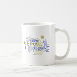 Mug Vers le haut du nord - composants du Michigan