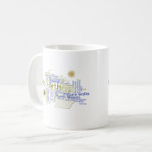 Mug Vers le nord - Composants du Michigan (Devant gauche)