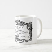 Mug Versailles - Billet d'entrée du mariage - 1745 (Devant droit)
