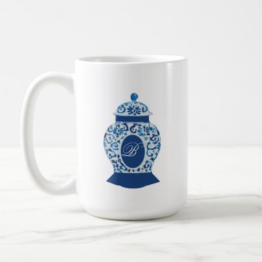 Mug Versailles Chinoiserie Ginger Jar Monogramme B (Gauche)