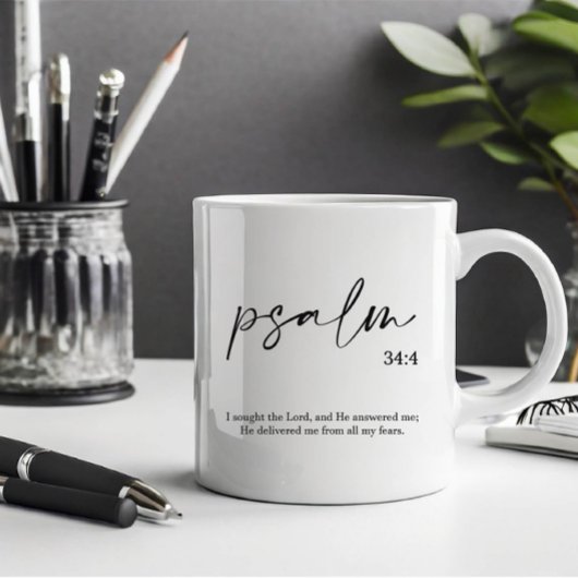 Mug Verse Bible Élégant Vert