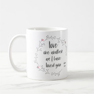Mug Verse biblique : Amour mutuel (+ coeurs)