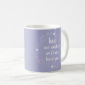 Mug Verse biblique : Amour mutuel (+ coeurs) (Devant droit)