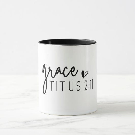 Mug Verse de la Bible chrétienne/Grace Titus 2:11 (Centre)