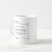 Mug Verse De La Bible Chrétienne Je Peux Faire Tout (Devant gauche)