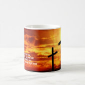 MUG VERSE DE LA BIBLE CHRÉTIENNE TENDANCE CROIX DE SOL (Centre)