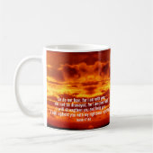 MUG VERSE DE LA BIBLE CHRÉTIENNE TENDANCE CROIX DE SOL (Gauche)