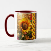 Mug Verset Bible Avec Tournesol William Morris Art (Gauche)