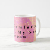 Mug Verset Bible Pink Yellow Enourdissant La Bible (Devant droit)