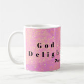Mug Verset Bible Pink Yellow Enourdissant La Bible (Gauche)