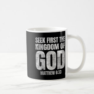 Mug Verset biblique Cherchez d'abord le royaume de Die
