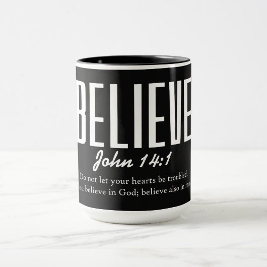 Mug Verset biblique chrétien inspirant (Centre)