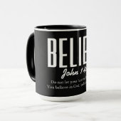 Mug Verset biblique chrétien inspirant (Devant gauche)