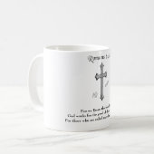 Mug verset biblique chrétien Romains 8:28 (Devant gauche)
