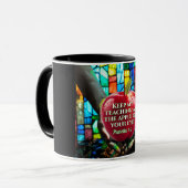 Mug Verset Biblique Chrétienne Avec Pomme Levée (Devant gauche)