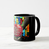 Mug Verset Biblique Chrétienne Avec Pomme Levée (Devant droit)