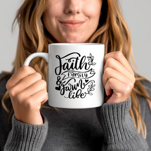 Mug Verset biblique de la vie de foi, de famille et de