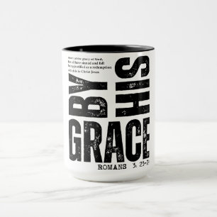 Mug Verset biblique inspirant/Sauvé par sa grâce