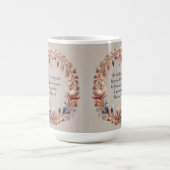Mug Verset biblique personnalisable aux reflets pêche  (Centre)