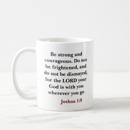 Mug verset biblique personnalisé chrétien (Gauche)