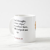 Mug verset biblique personnalisé chrétien (Devant gauche)