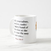 Mug verset biblique personnalisé chrétien (Devant gauche)