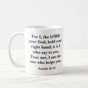 Mug verset biblique personnalisé Le Seigneur, ton Dieu