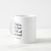 Mug Verset biblique: Proverbes 3:5 (Devant gauche)
