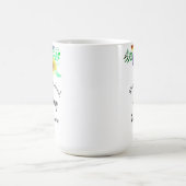 Mug verset biblique sur la peur Aquarelle Fleurs Foi (Centre)