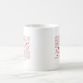 Mug Verset de la Bible chrétienne pour la Saint-Valent (Centre)