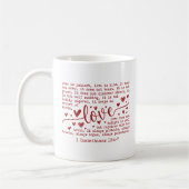 Mug Verset de la Bible chrétienne pour la Saint-Valent (Gauche)