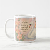 Mug Verset de la Bible du flamant rose d'août pour un (Gauche)