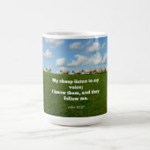 Mug verset de la Bible, Jean 10:27, (Centre)