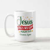 Mug Verset de la Bible personnalisé pour Noël (Gauche)
