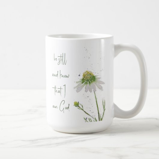 Mug Verset de la Bible Personnalisée du Fleur sauvage  (Droite)